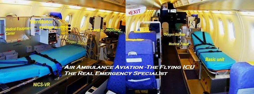 air ambulance aviation inside in Patna India,